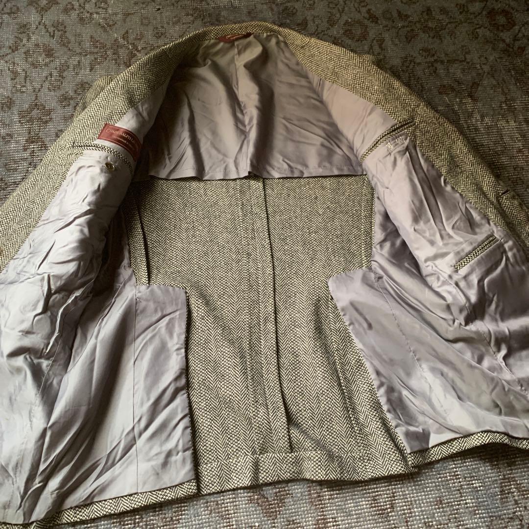 希少 90s Ralph Lauren テーラードジャケット ヘリンボーン 古着