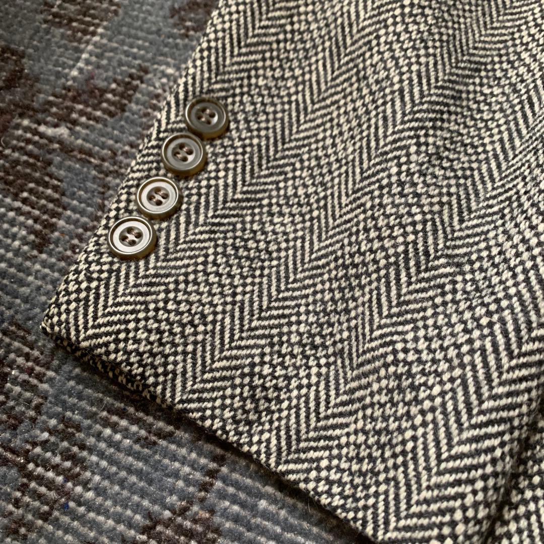 希少 90s Ralph Lauren テーラードジャケット ヘリンボーン 古着