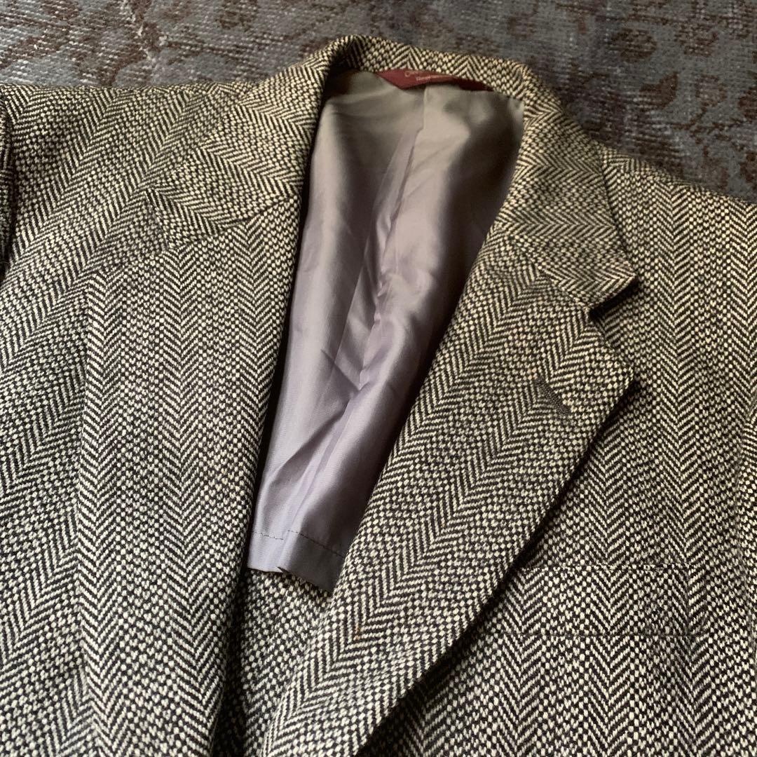 希少 90s Ralph Lauren テーラードジャケット ヘリンボーン 古着