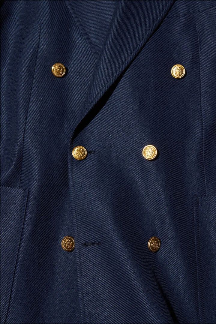 【新品】J.PRESS ORIGINALS リネン混ダブルジャケット 紺ブレザー