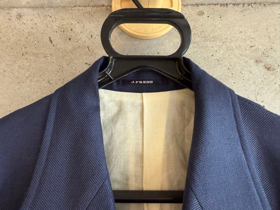 【新品】J.PRESS ORIGINALS リネン混ダブルジャケット 紺ブレザー