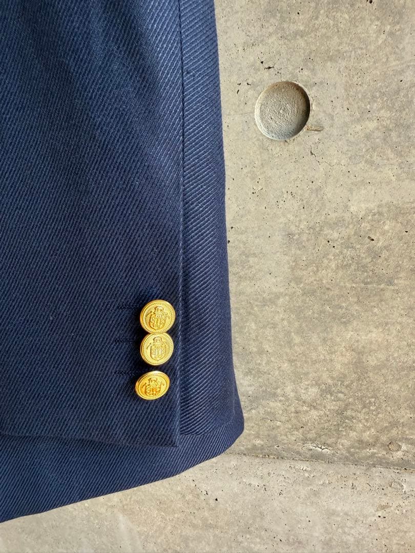 【新品】J.PRESS ORIGINALS リネン混ダブルジャケット 紺ブレザー