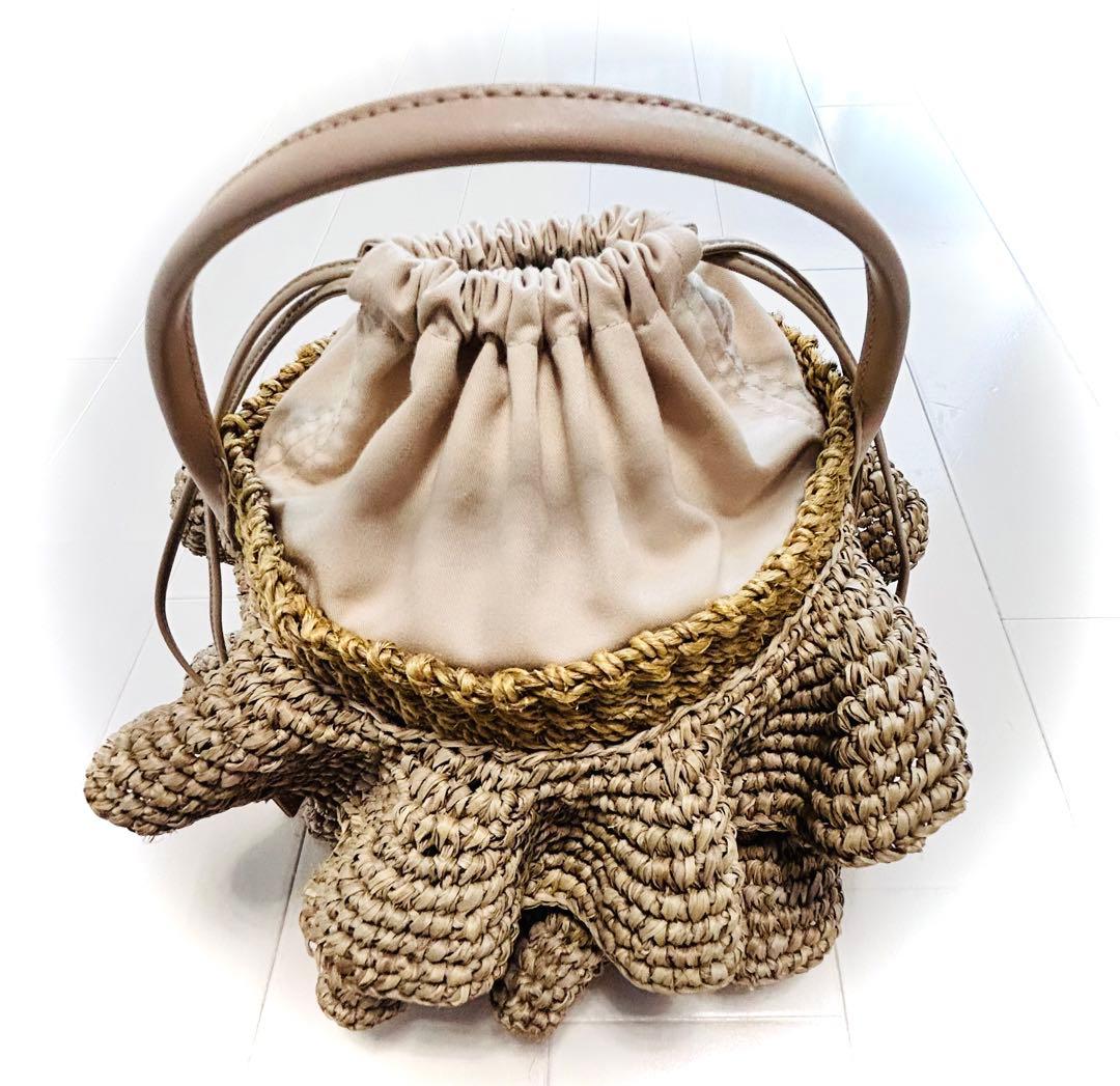 UNITED ARROWS COMBI ABACA フリル バスケットバッグ