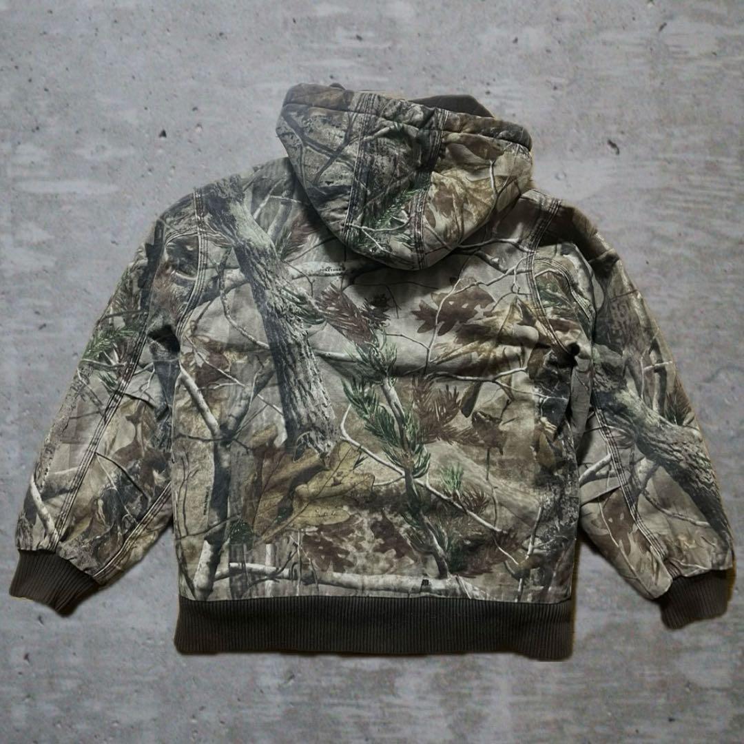 Carhartt アクティブジャケット カモ柄 リアルツリーキッズM