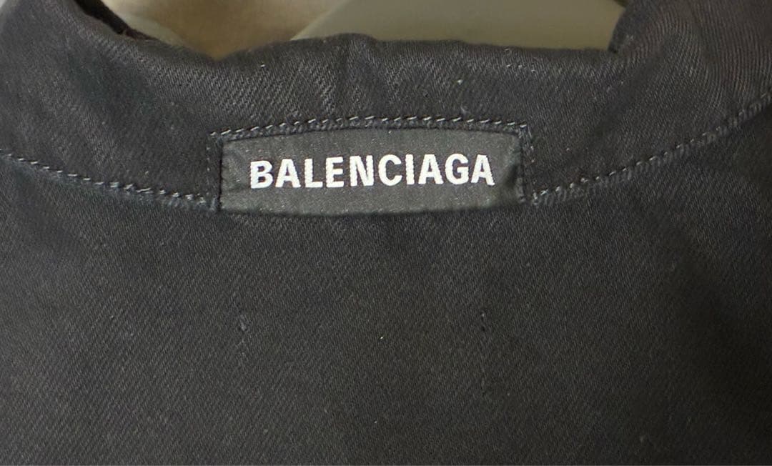 BALENCIAGA アップサイドダウン デニムジャケット 黒 34