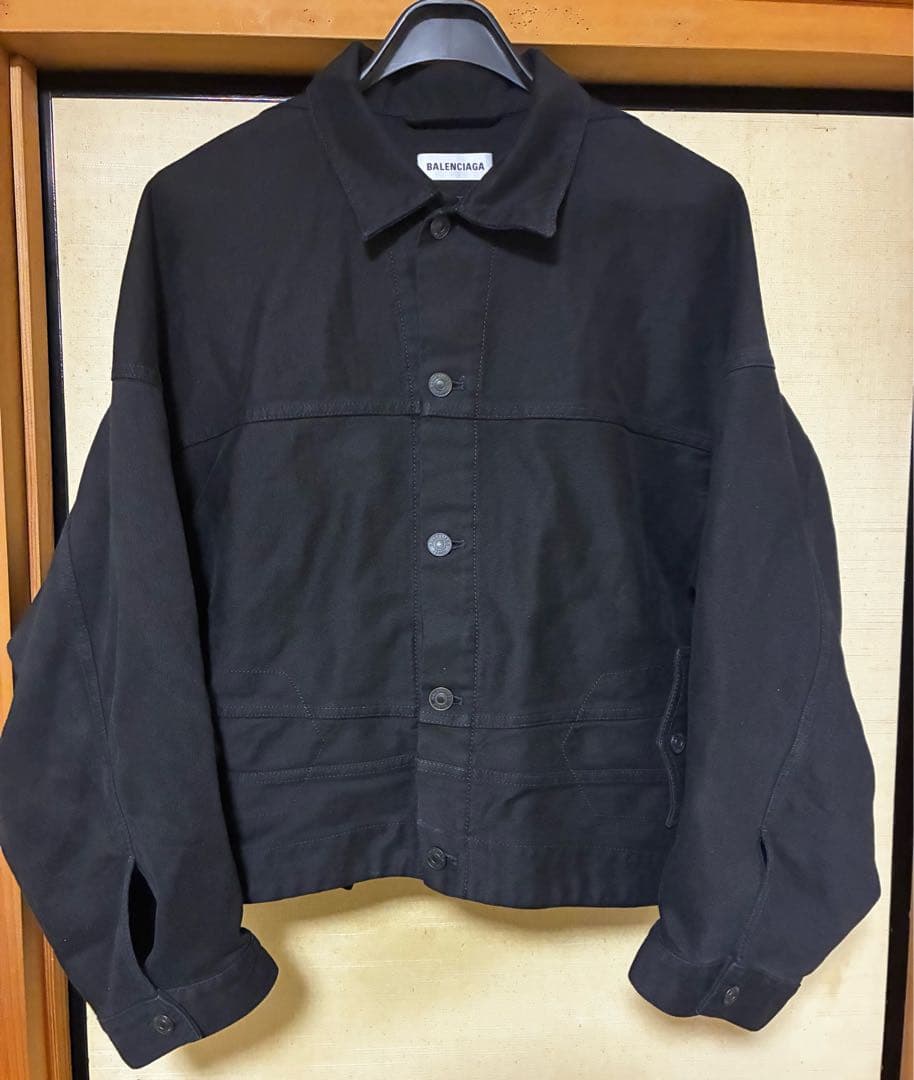 BALENCIAGA アップサイドダウン デニムジャケット 黒 34