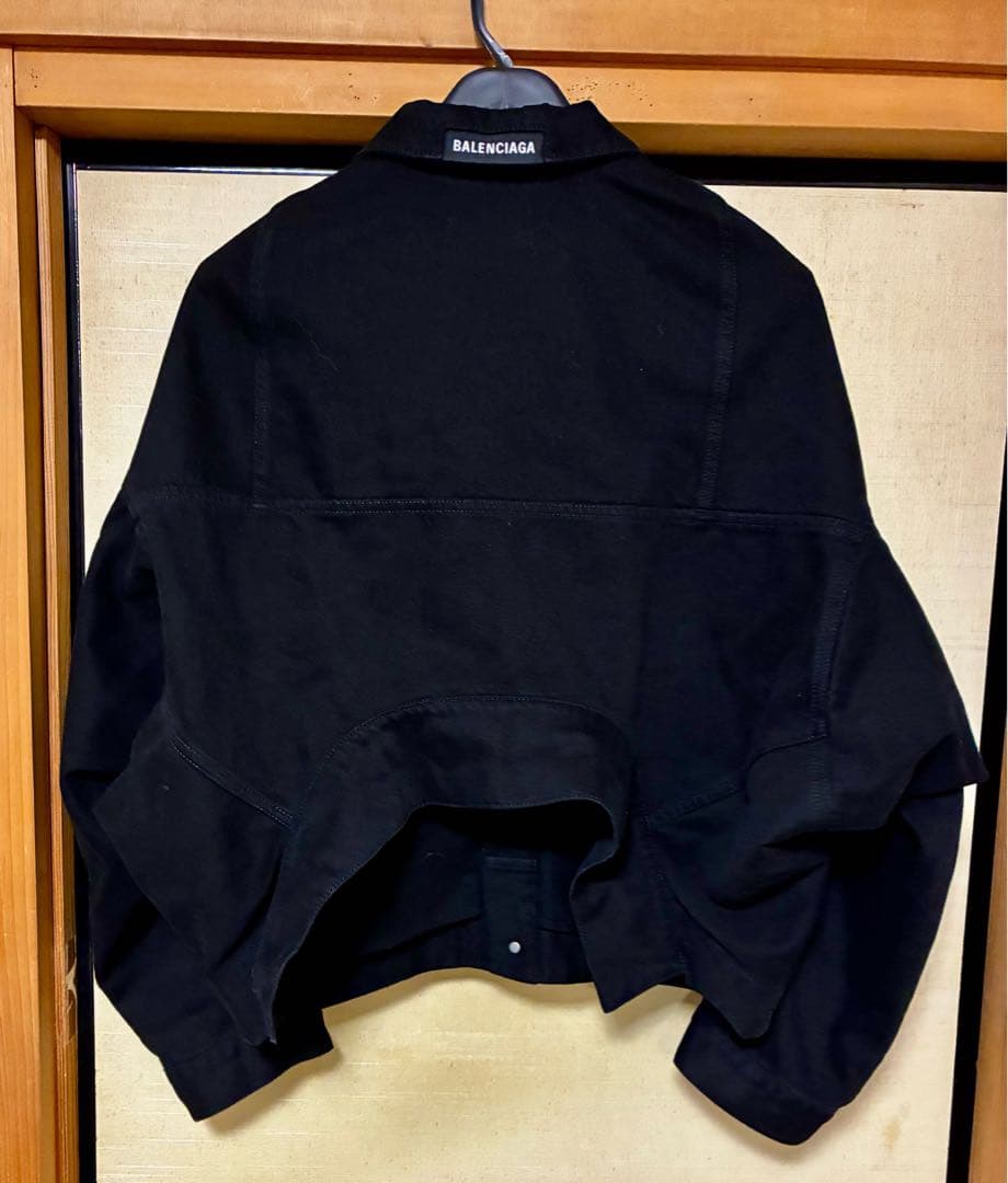 BALENCIAGA アップサイドダウン デニムジャケット 黒 34