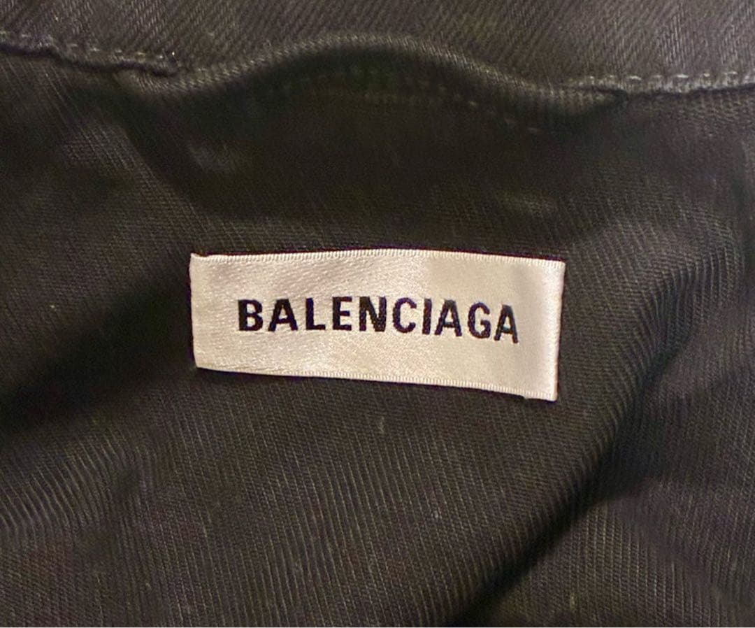 BALENCIAGA アップサイドダウン デニムジャケット 黒 34