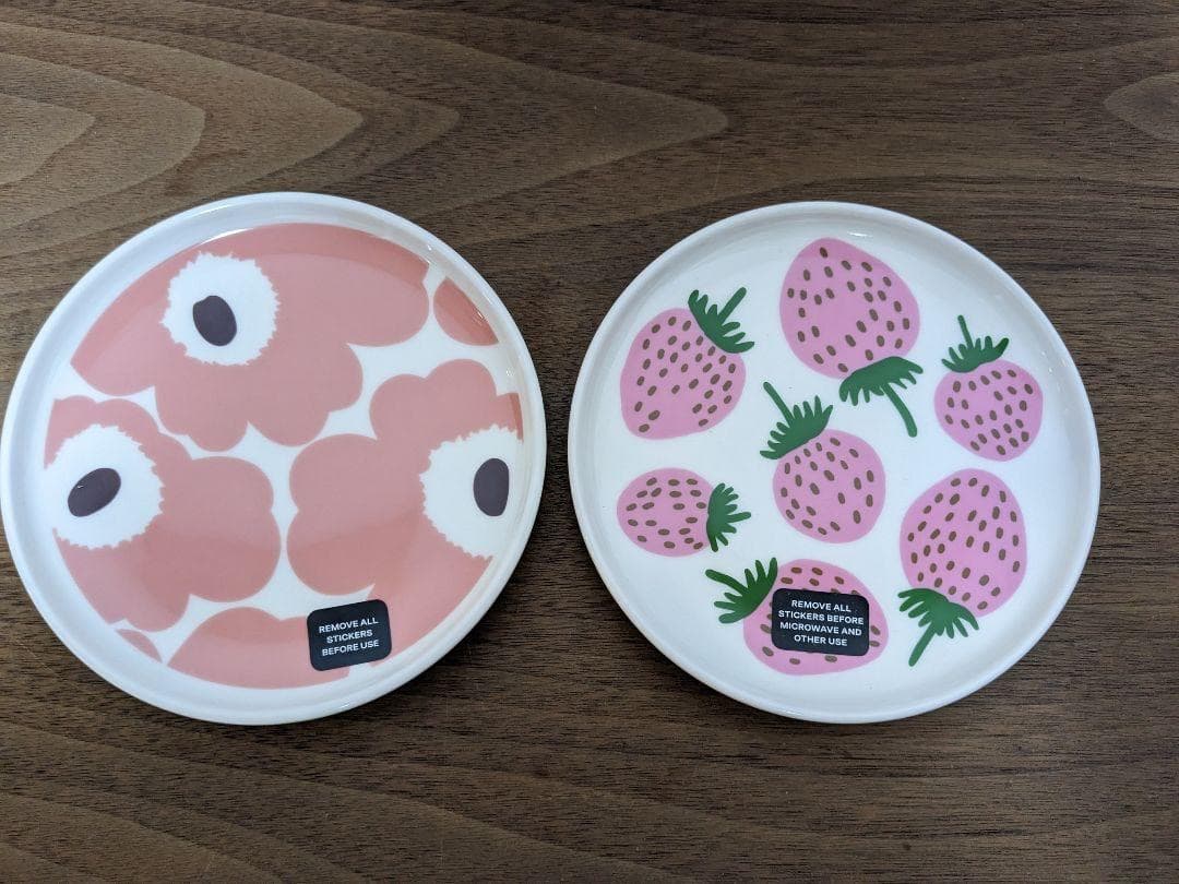 きのこのこのこ　marimekko　ウニッコ　マンシッカ　ピンク　2点