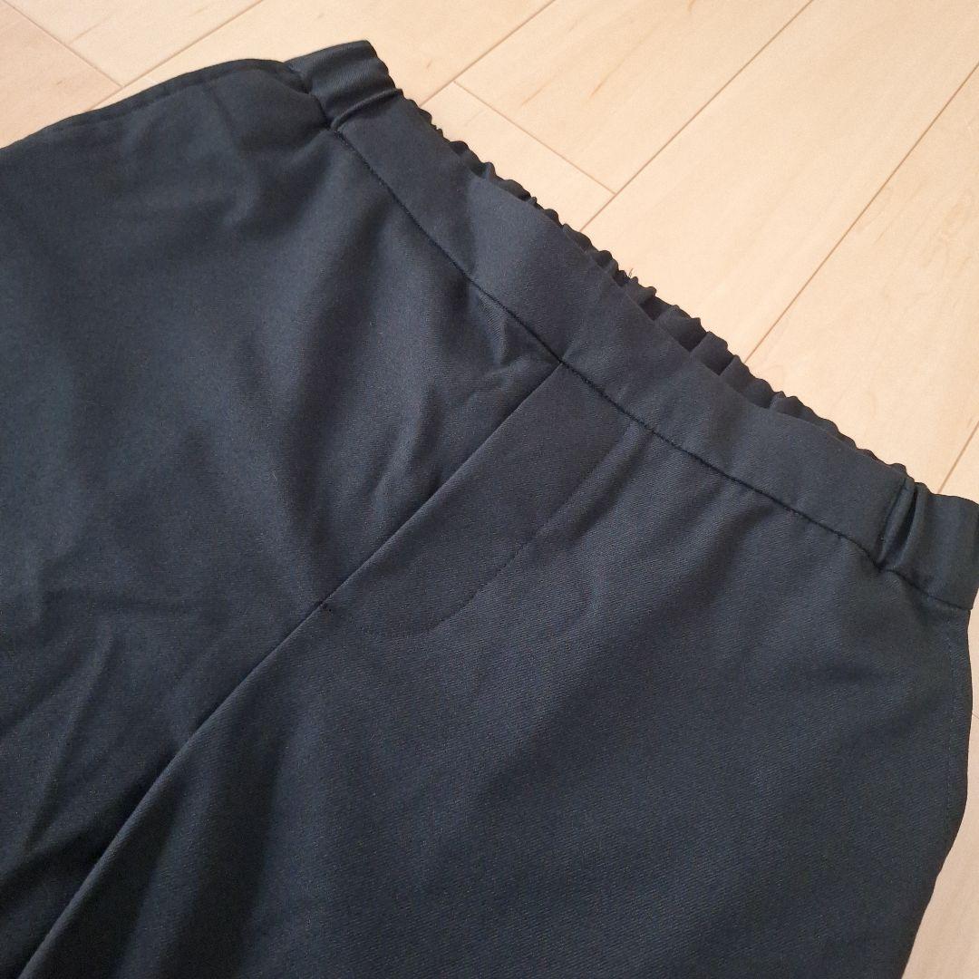 【新品】mizuiro ind/ミズイロインド　タックヘムパンツ　ブラック