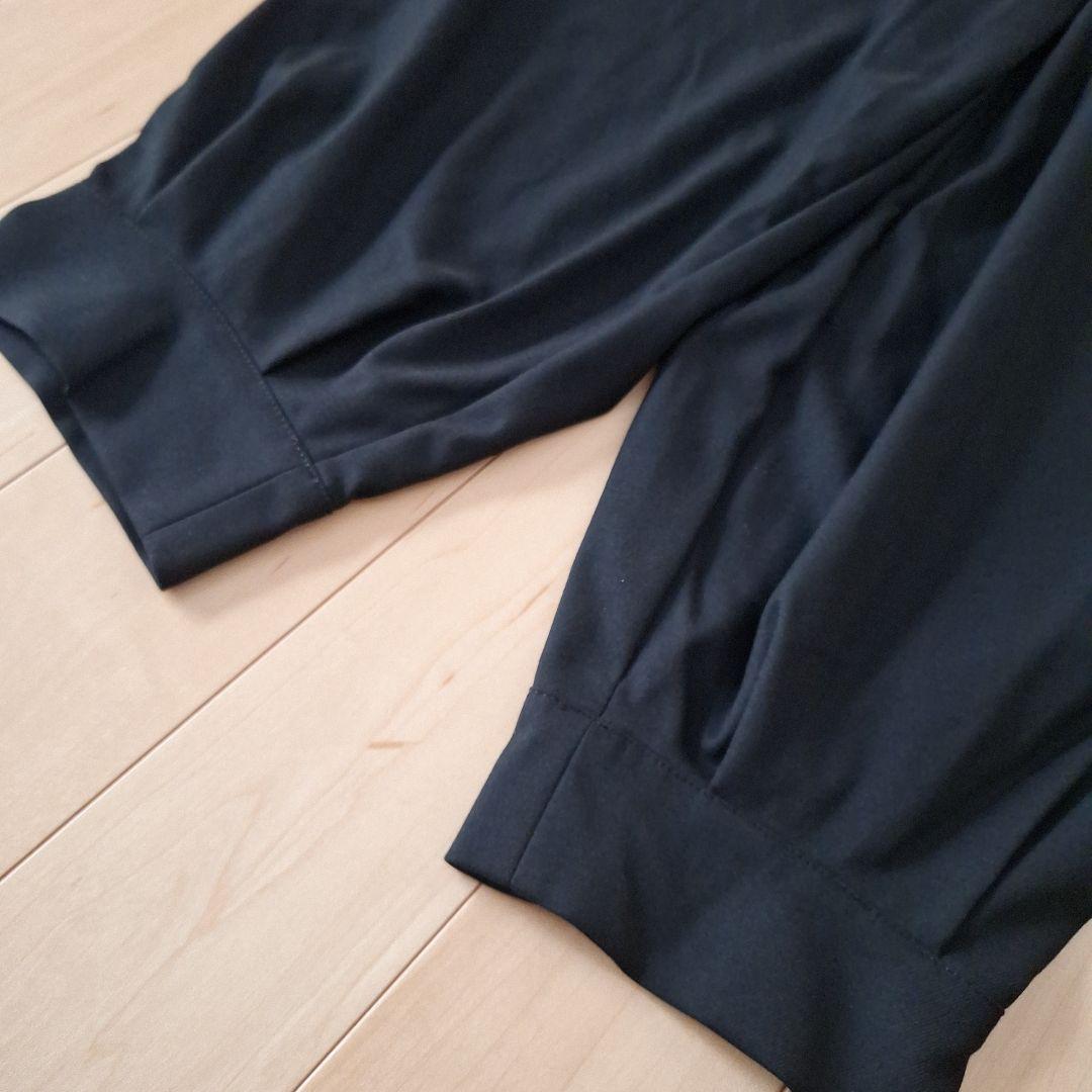 【新品】mizuiro ind/ミズイロインド　タックヘムパンツ　ブラック