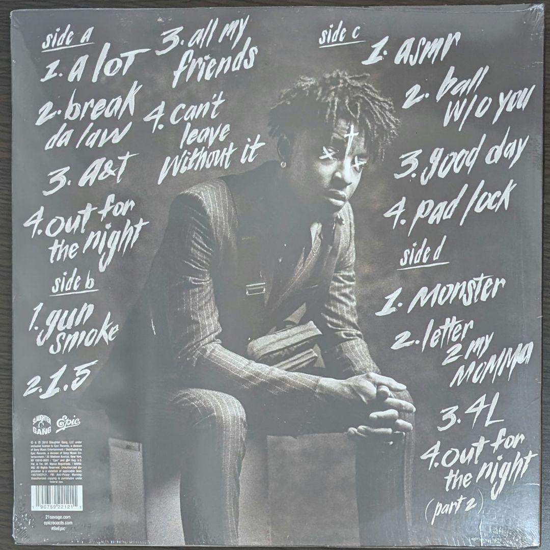 新品未開封 21 Savage I Am > I Was LPレコード