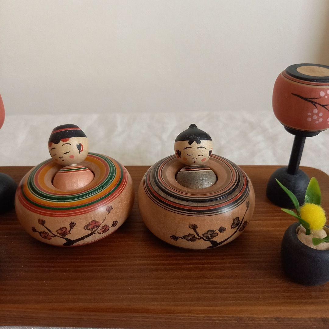 佐藤誠孝工人　雛祭り　こけし　セット