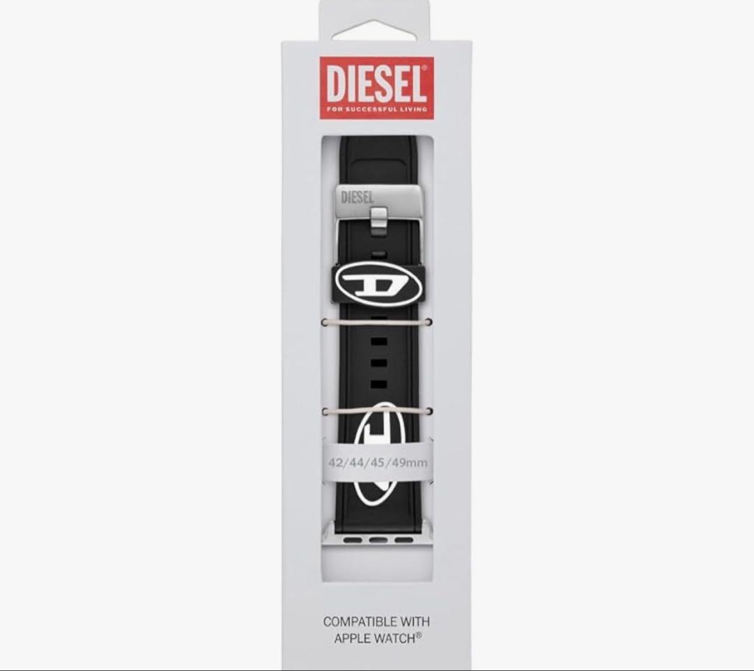 DIESEL ラバーベルト Apple Watch対応 ブラック