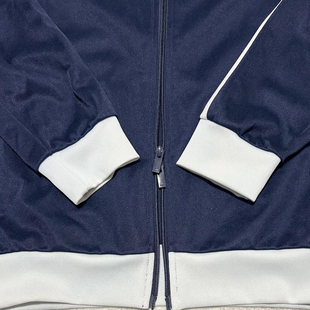 【TMY】adidas トラックジャケット ネイビー トレフォイルロゴ