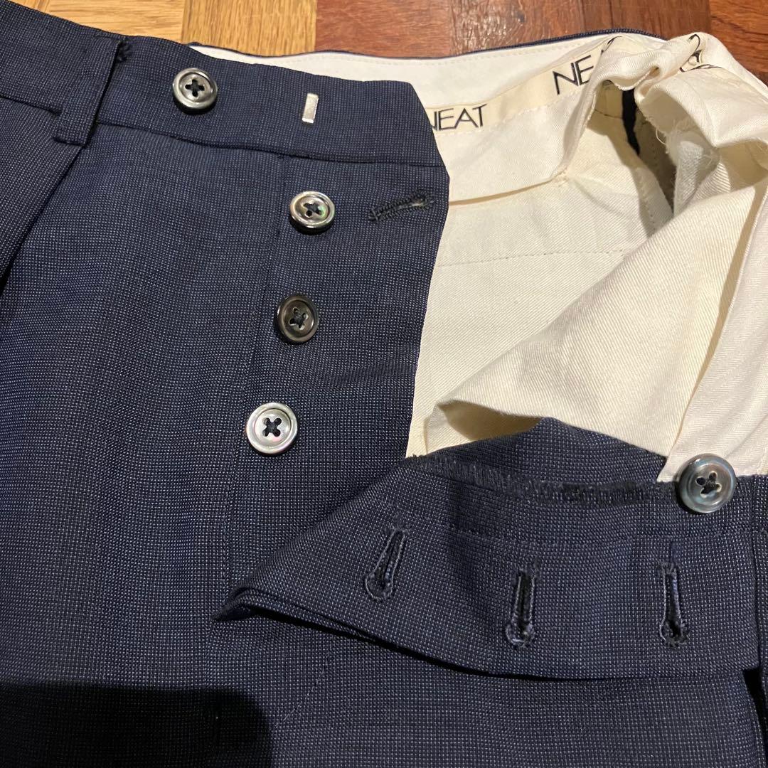 ニート NEAT モヘア混スラックスパンツ48