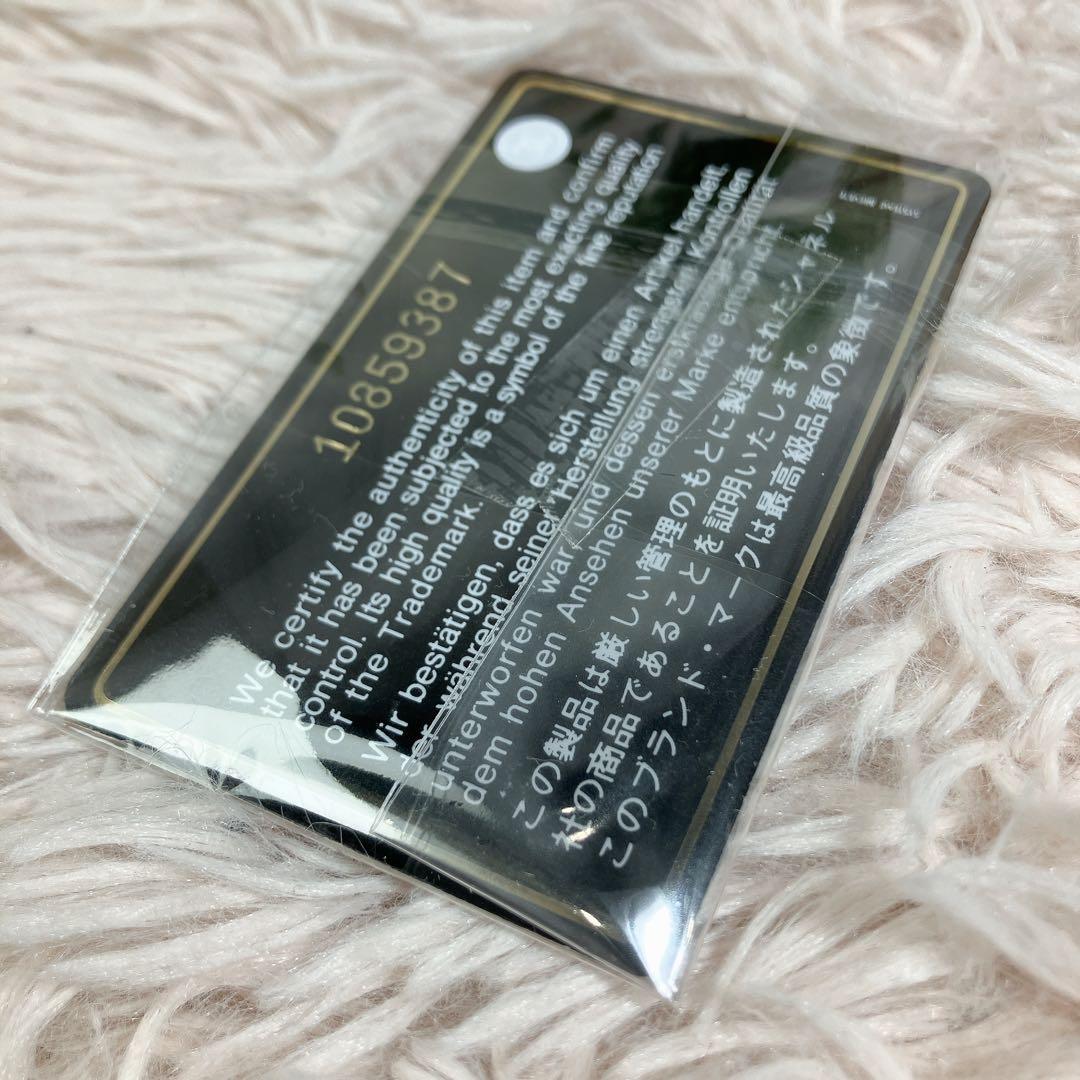 CHANEL ラムスキン ココマーク がま口 長財布 ギャランティカード 黒