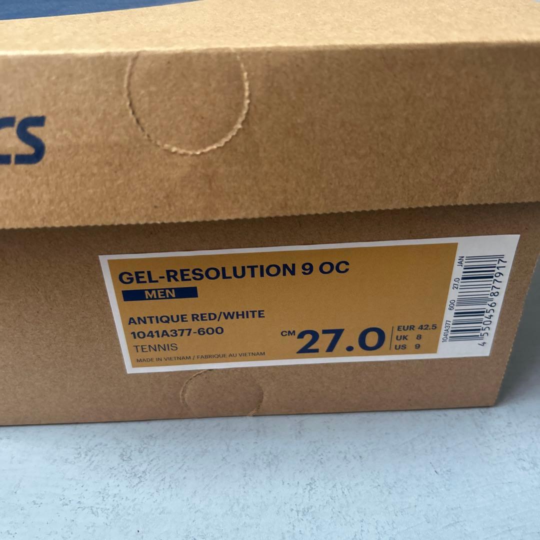 【値下げしました】asics テニスシューズ ゲルレゾリューション9OC