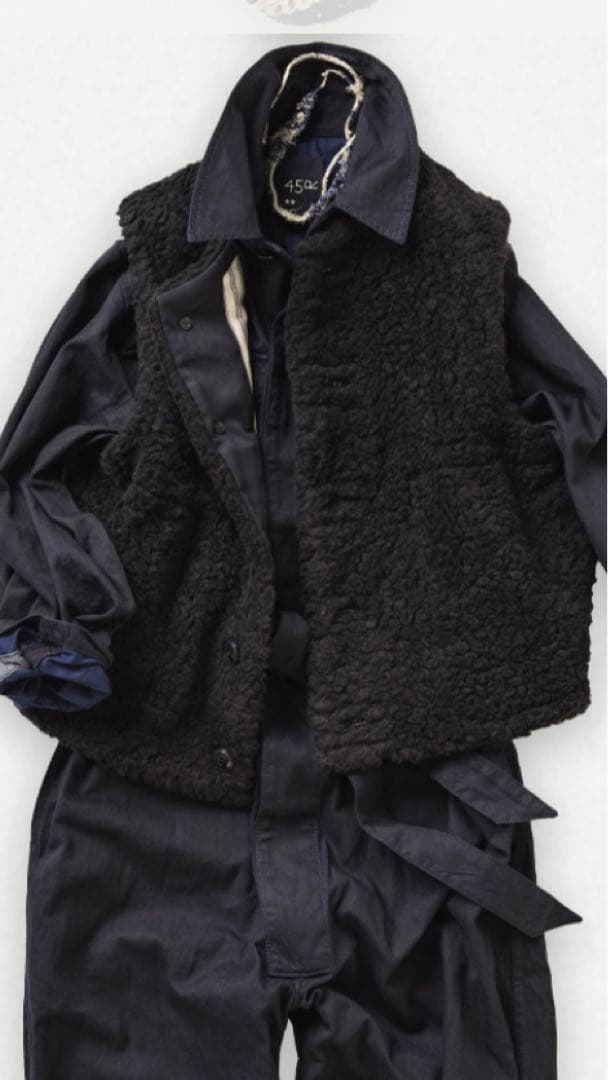 45R ウールボア×ナイロンのベスト
