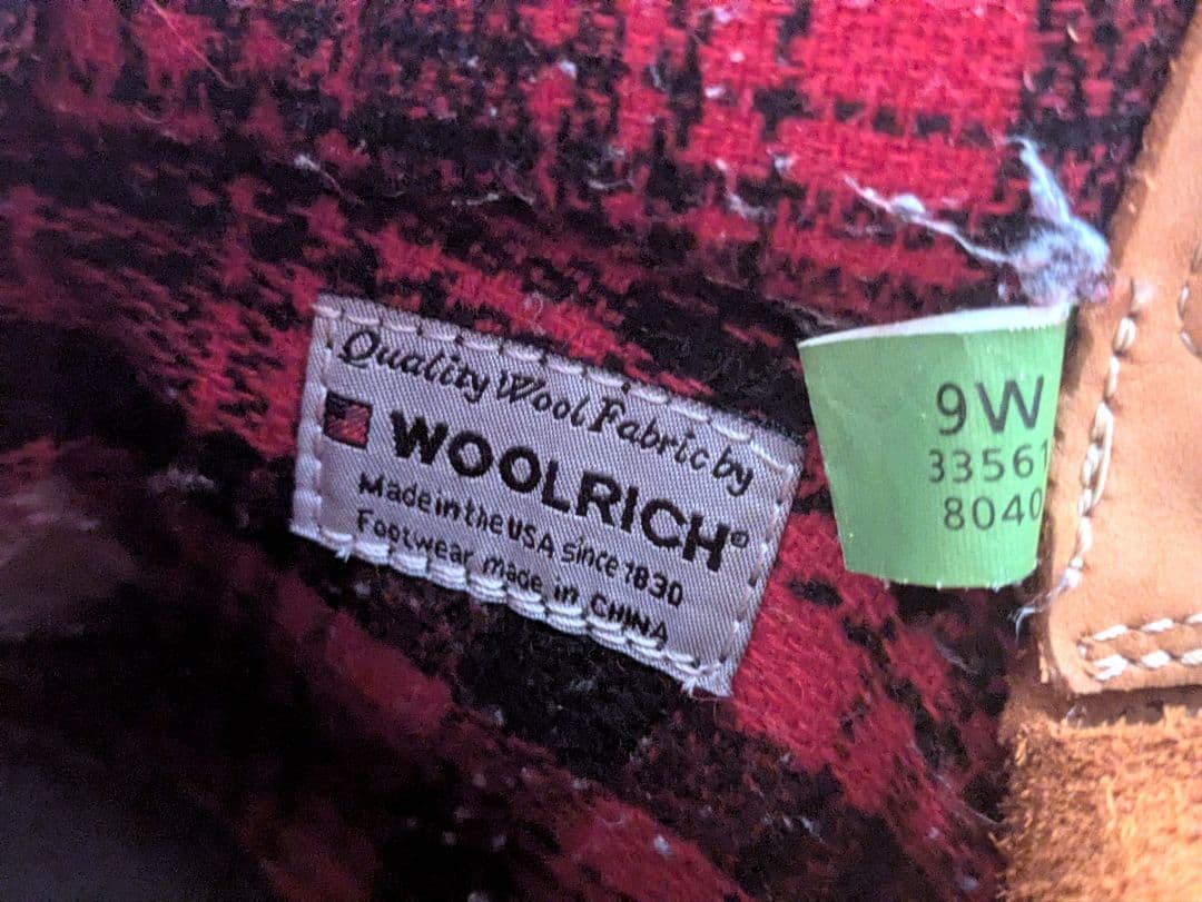 【希少】Timberland × Woolrich コラボブーツ 赤チェック