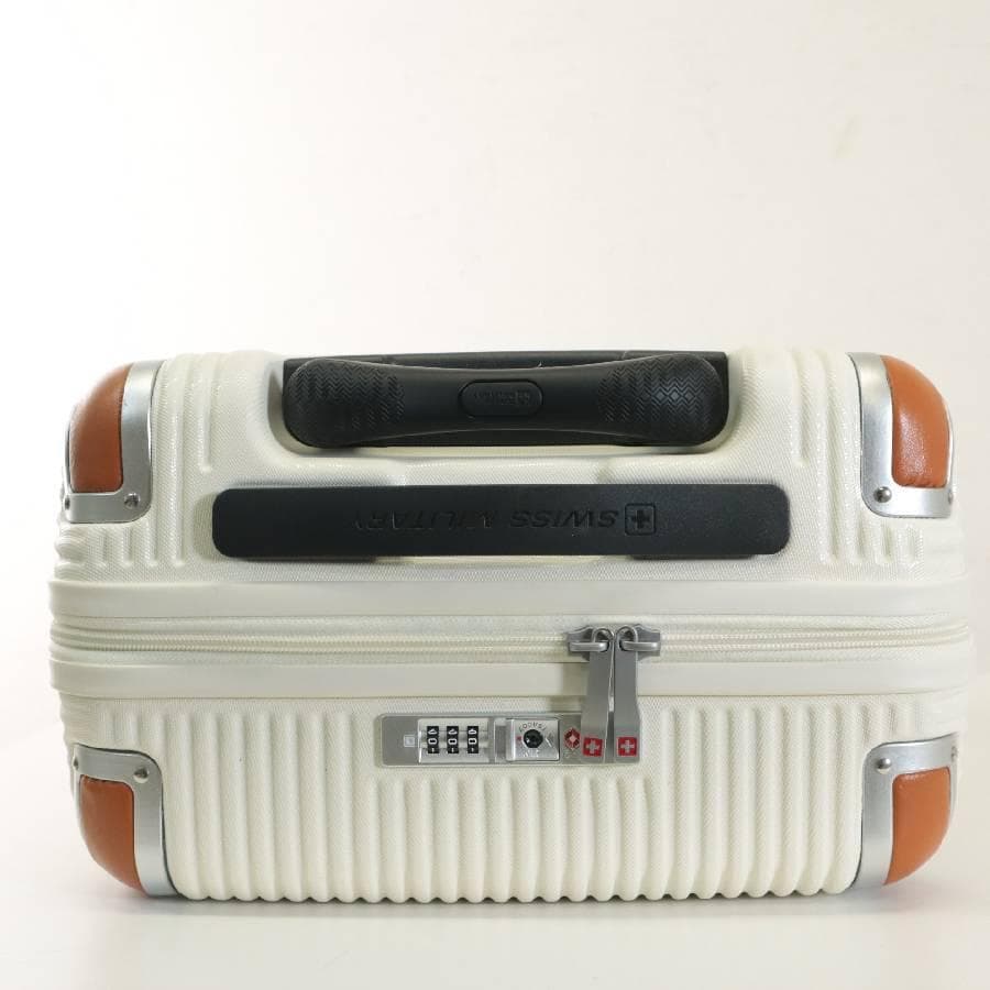 展示品 スイスミリタリー 20インチ スーツケース ホワイト 機内持ち込みサイズ