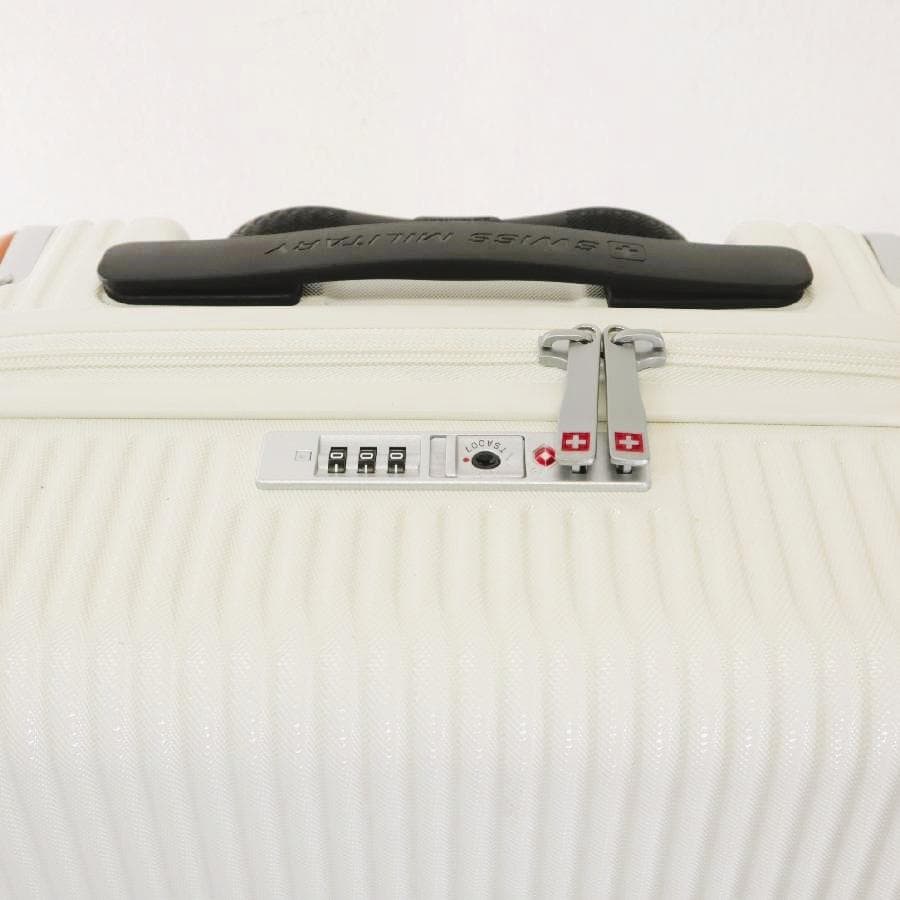 展示品 スイスミリタリー 20インチ スーツケース ホワイト 機内持ち込みサイズ