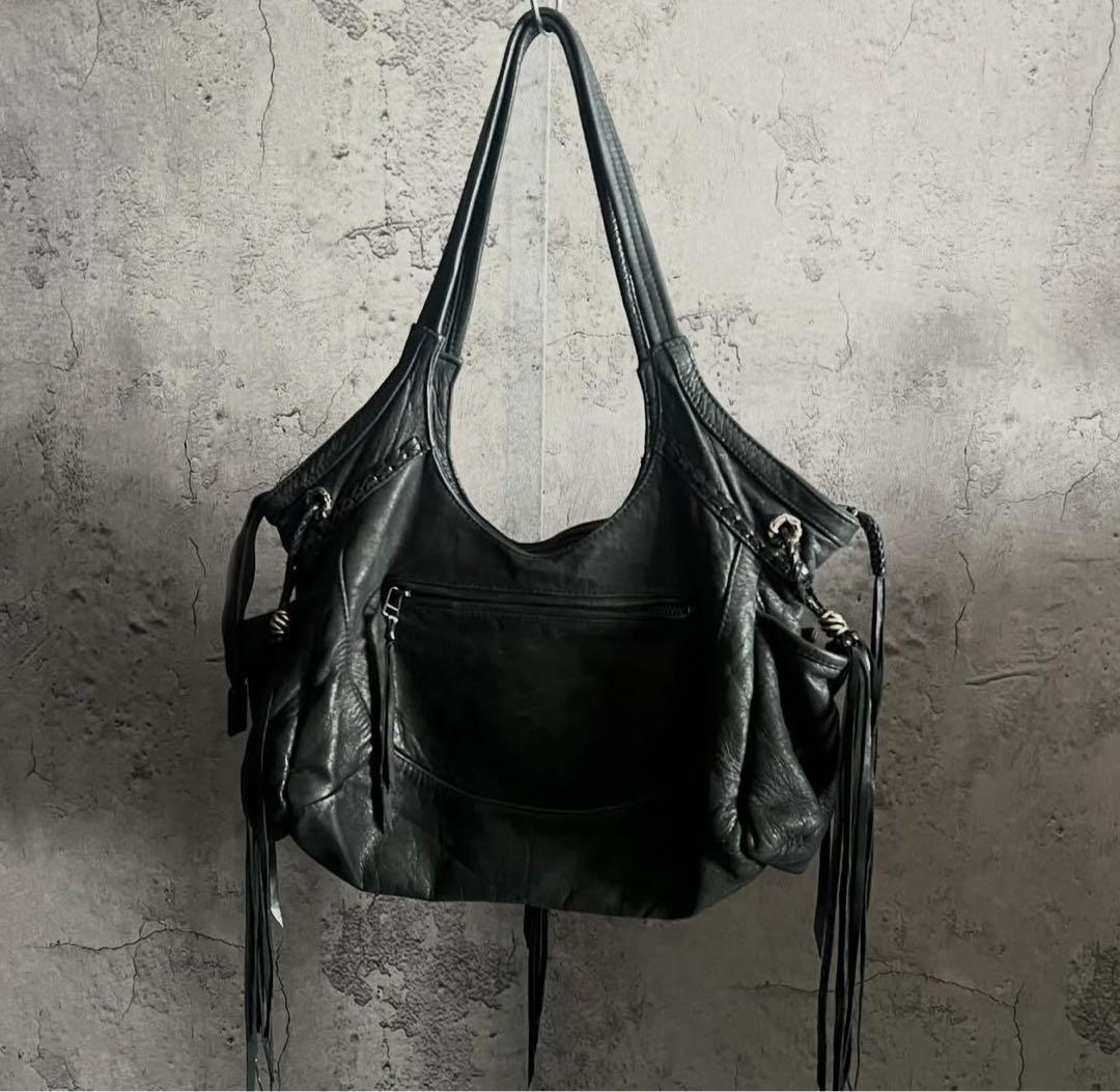 バッグ 14th addiction leather one shoulder bag