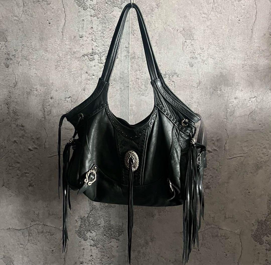 バッグ 14th addiction leather one shoulder bag