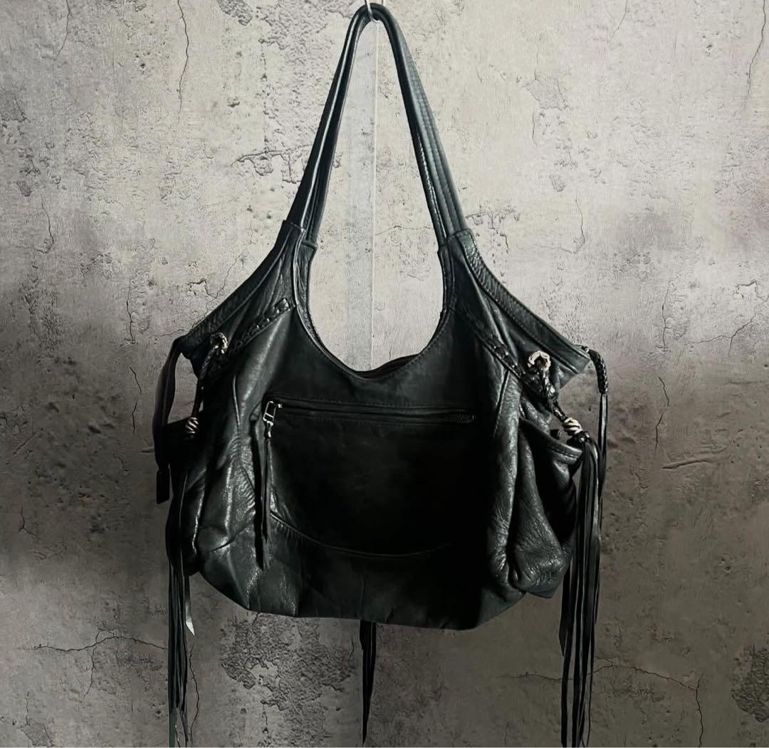 バッグ 14th addiction leather one shoulder bag