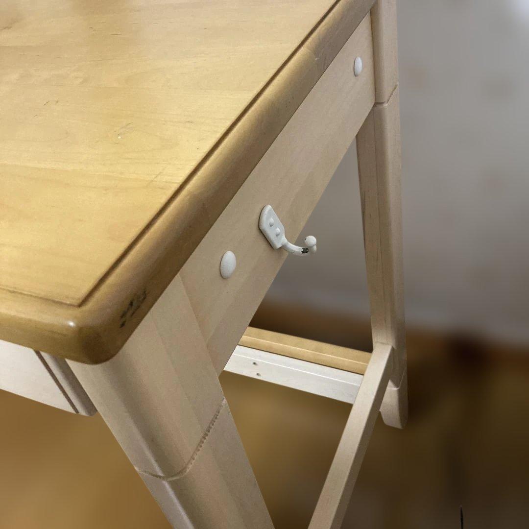 ナチュラルウッド 学習机 引き出し2段