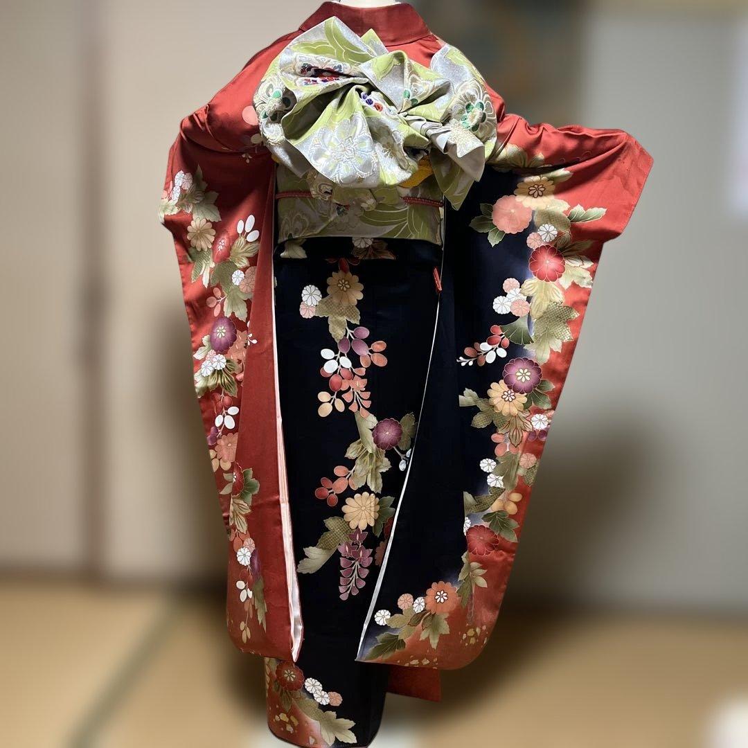 あきママ 振袖　長襦袢の2点セット　身丈166裄69.5