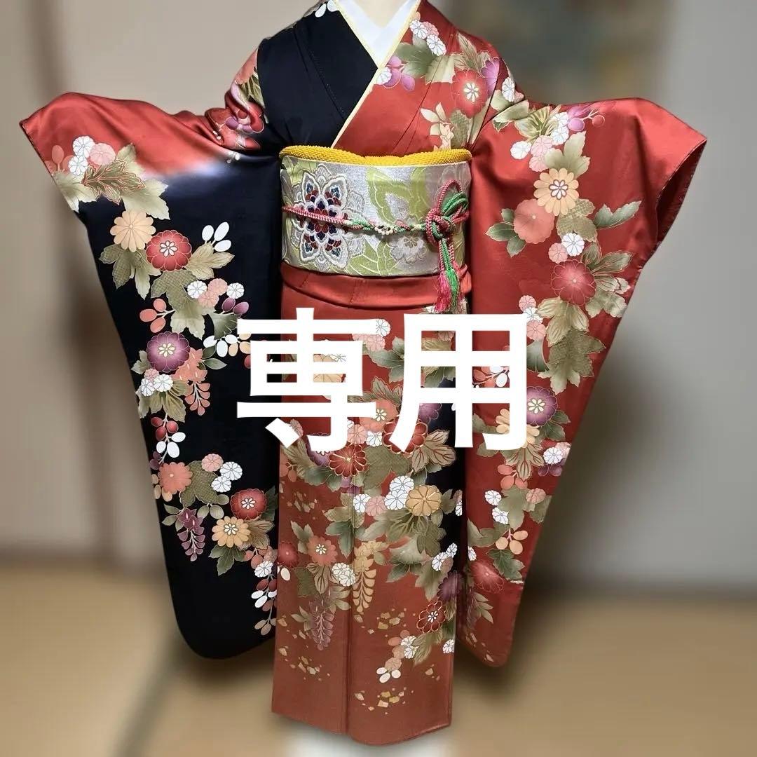 あきママ 振袖　長襦袢の2点セット　身丈166裄69.5