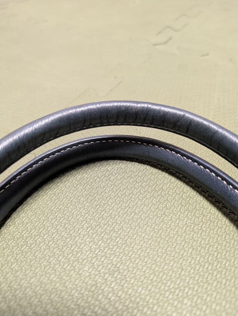 【極美品】マザーハウス トートバッグ 本革 ネイビー 間口2way A4収納可