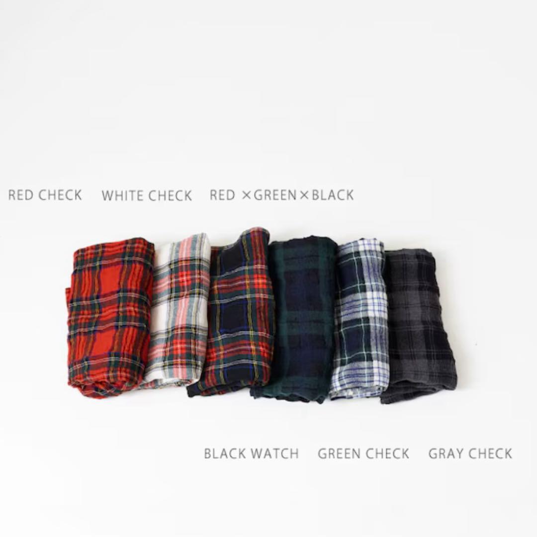 小物 veritecoeur LTD-125 Checked Gauze Stole