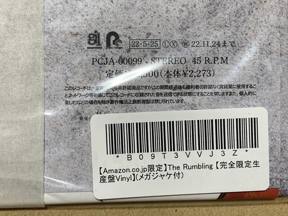 SiM The Rumbling 完全限定生産盤Vinyl LP レコード