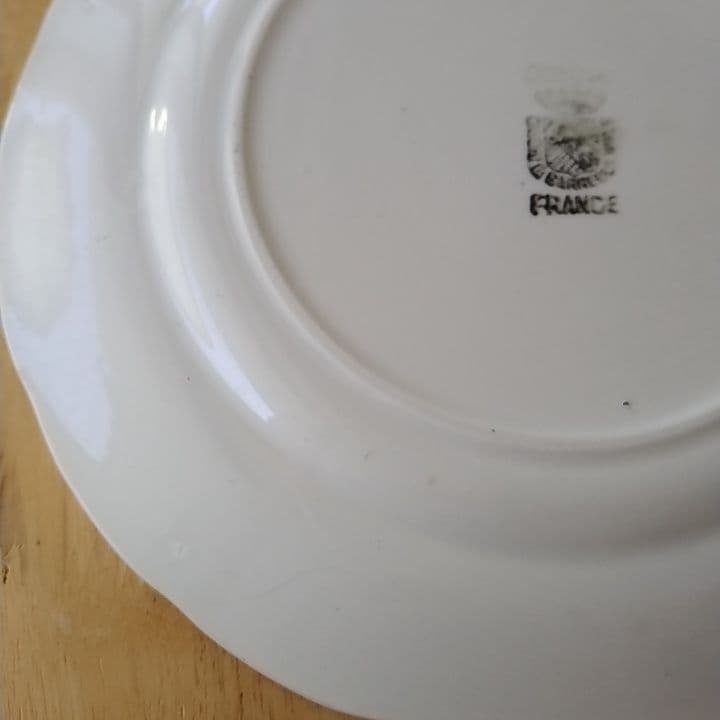 【専用】フランスアンティーク　サルグミンヌグリザイユ　デザート皿