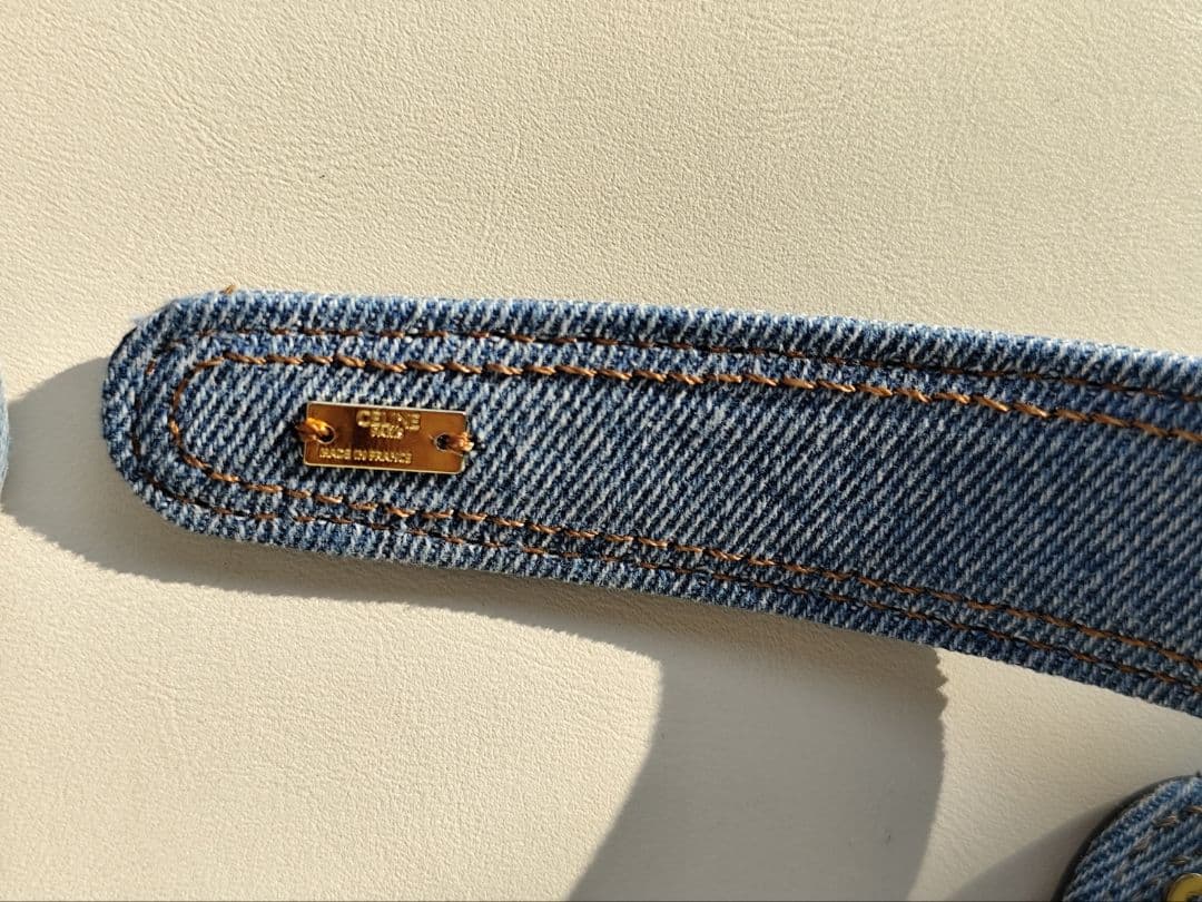 A。CELINE　デニムカチューシャとヘアクリップ2点セット