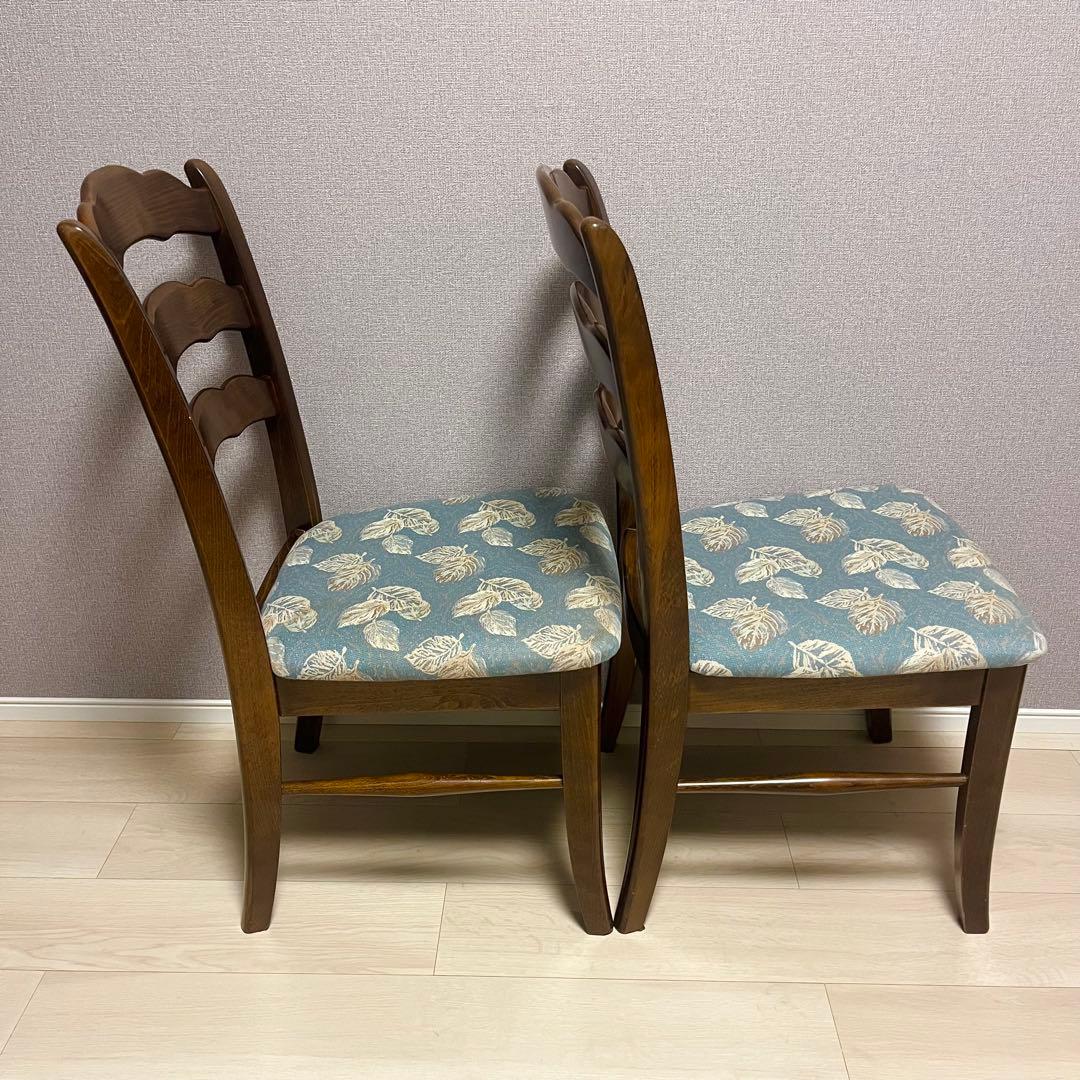 カリモク コロニアル ダイニングチェア 2脚セット②