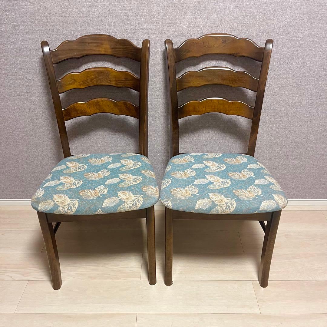 カリモク コロニアル ダイニングチェア 2脚セット②