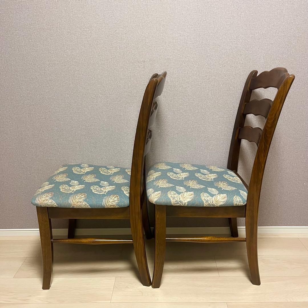 カリモク コロニアル ダイニングチェア 2脚セット②