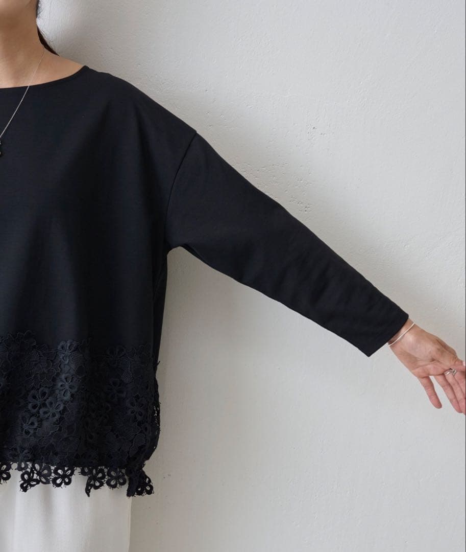 BEARDSLEY(ビアズリー) 裾レースカットソー ガリャルダガランテ