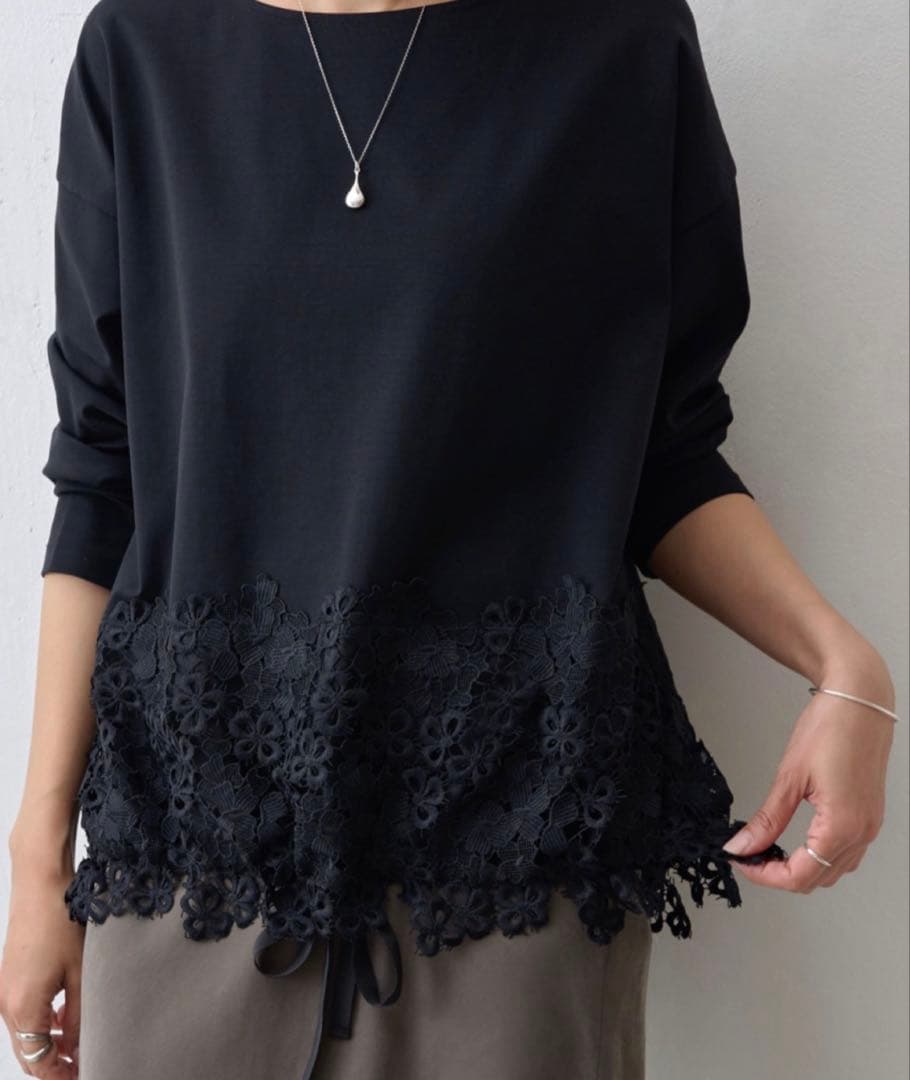 BEARDSLEY(ビアズリー) 裾レースカットソー ガリャルダガランテ