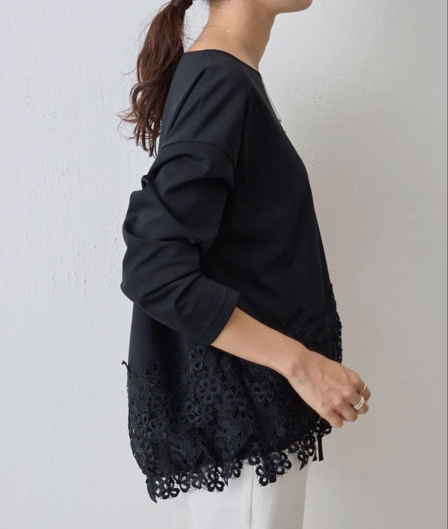 BEARDSLEY(ビアズリー) 裾レースカットソー ガリャルダガランテ