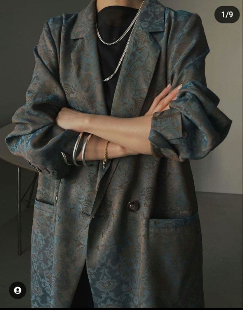 タグ付き⭐︎Ameri MEDIALICIA JACQUARD JACKET