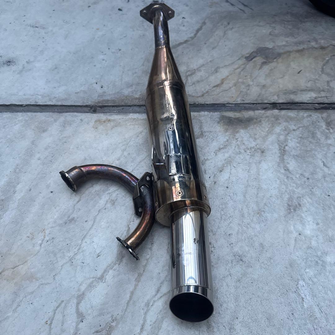 廃盤品ジャイロキャノピー後期ARRI racing製センター出しスポーツマフラー