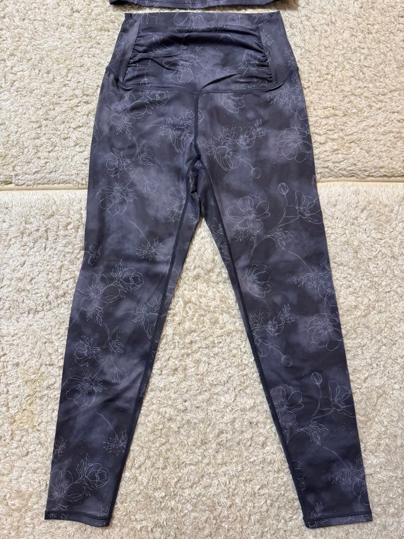 スリング アシンメトリータンクトップ/ウエストギャザーレギンス　L