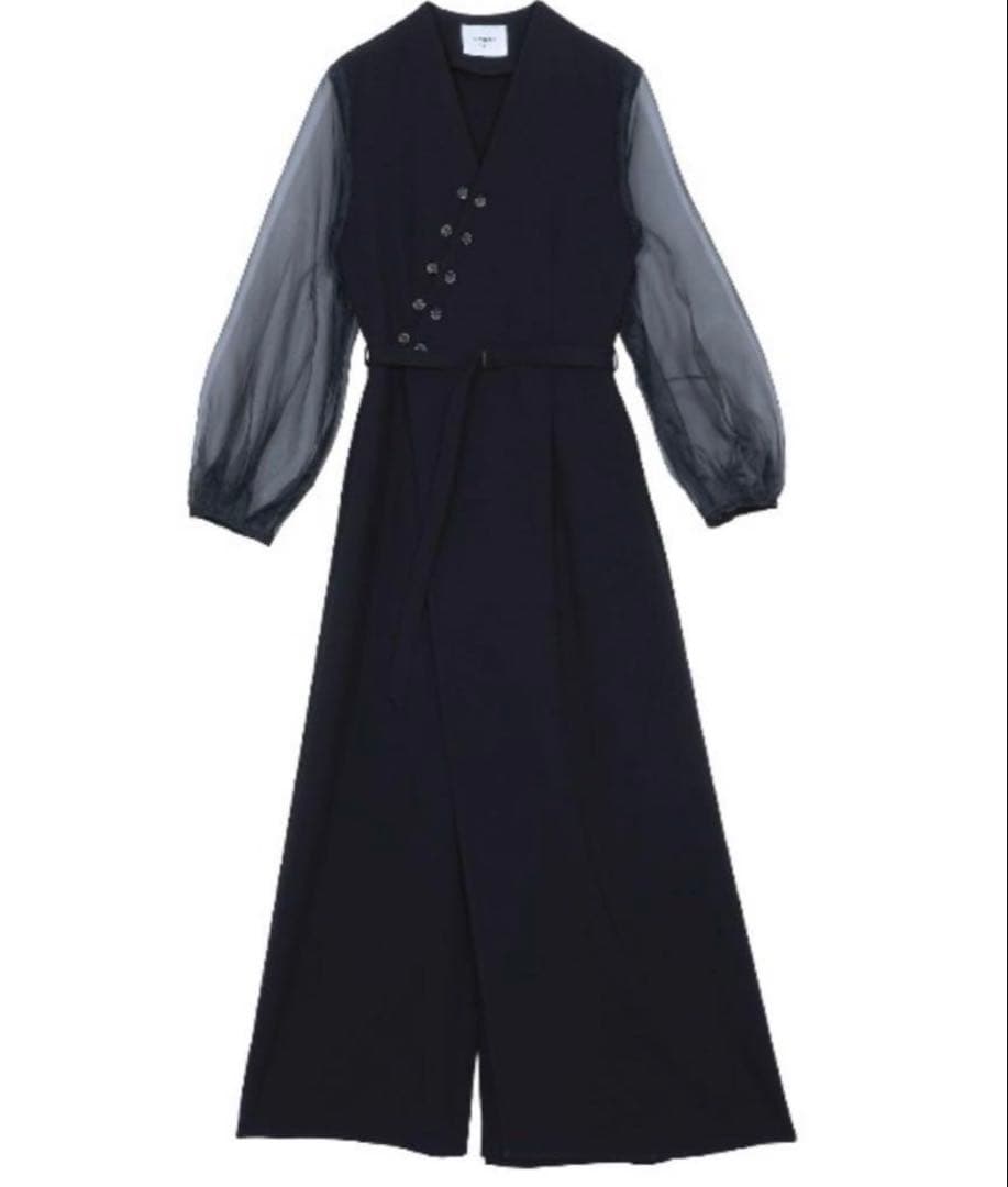 【値下げ】AMERI DOUBLE BUTTON ROMPERS ブラック S