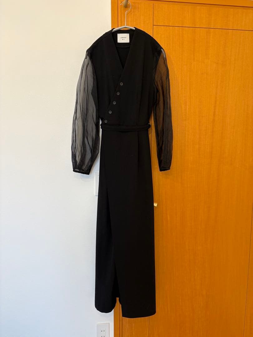 【値下げ】AMERI DOUBLE BUTTON ROMPERS ブラック S