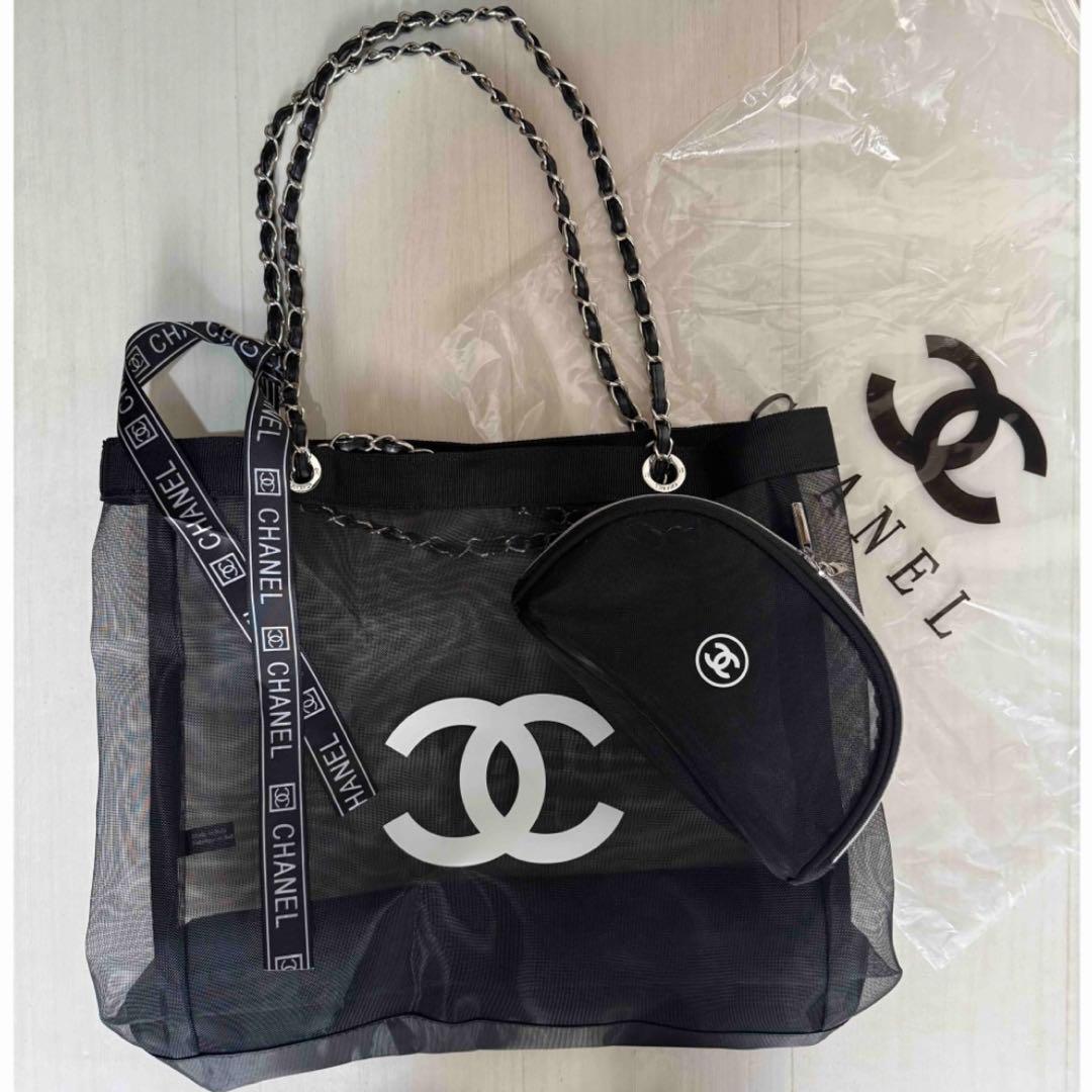 限界安値【新品・未使用・即日発送】シャネル メッシュトートバッグ＆ポーチセット