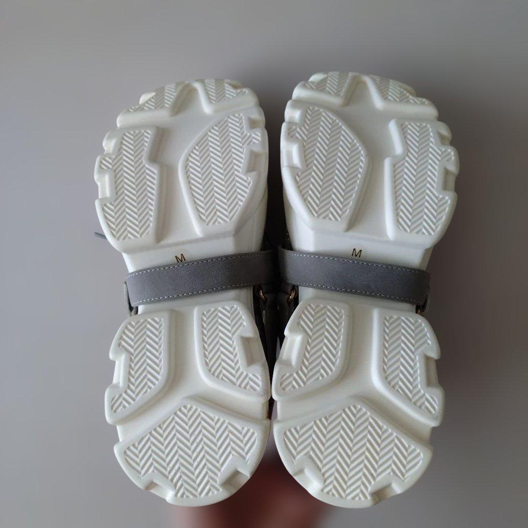 【専用】ESPERANZA 厚底スニーカー ツイード グレー フラワーベルト